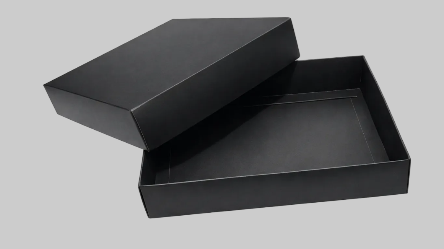 Siyah tasarım hediyelik karton kutu – lüks görünüm