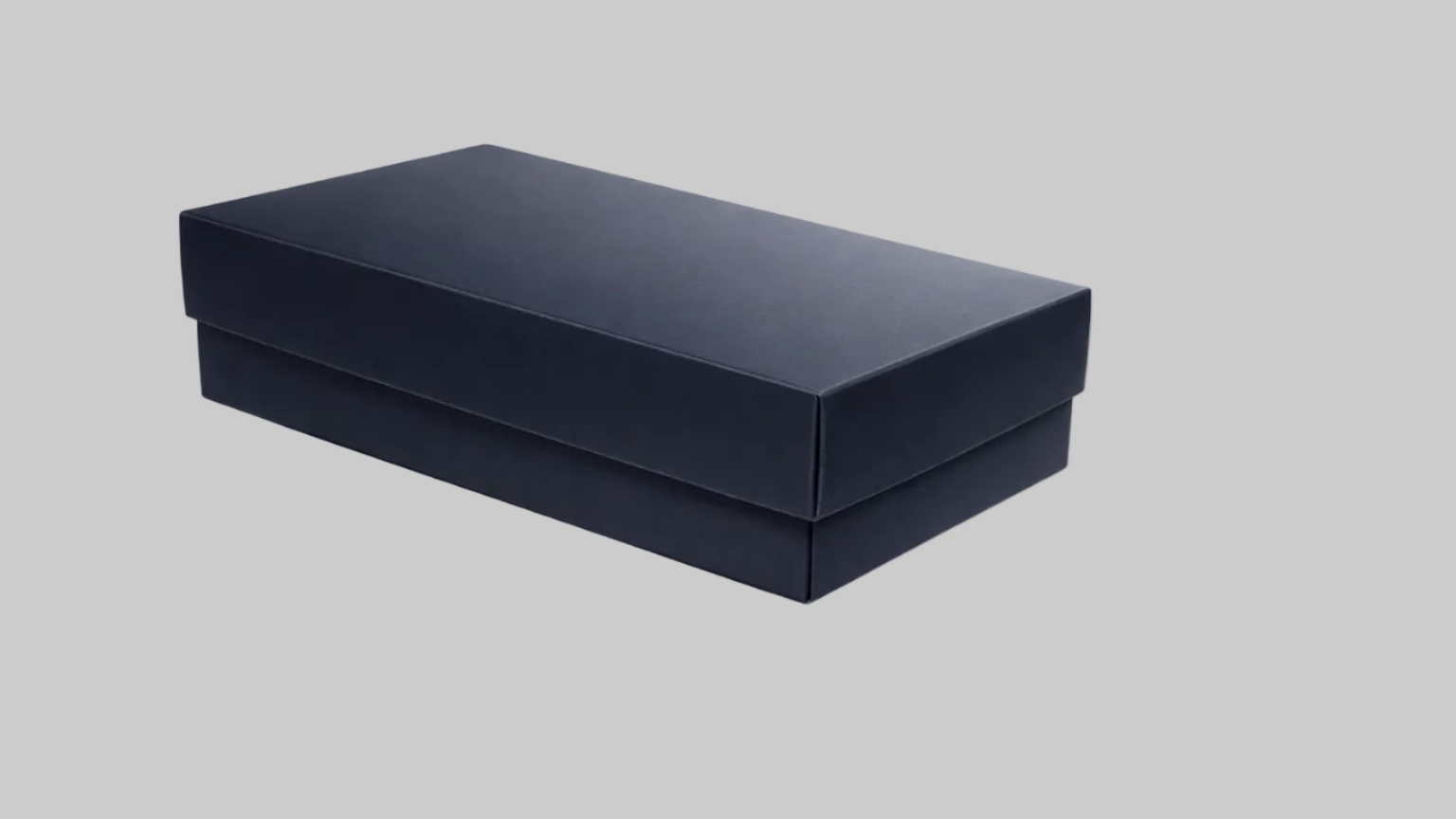 Premium paketleme kutusu – siyah karton tasarım