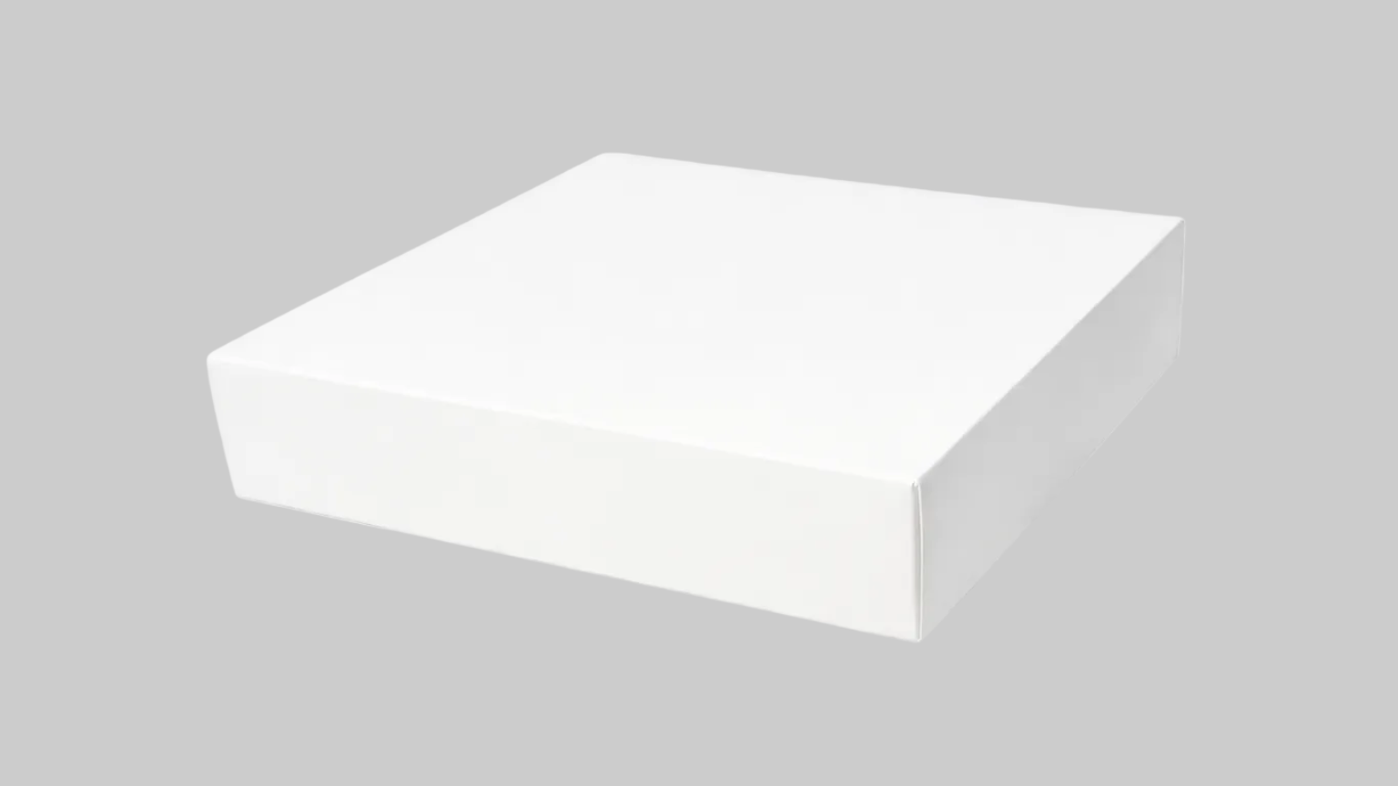 Krem hediye paket kutusu – minimalist tasarım