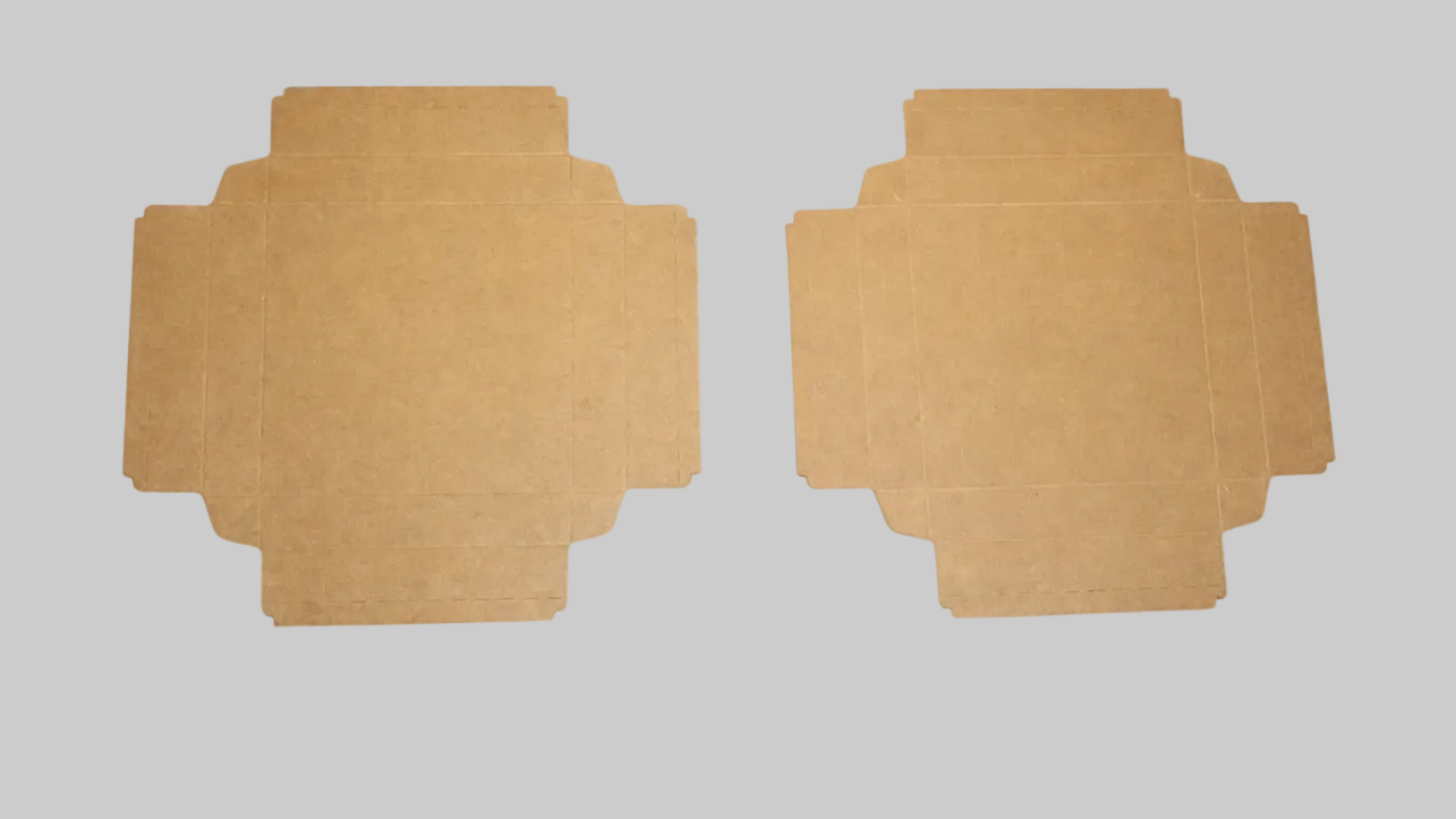 16,5x16,5x3 cm Kraft Karton Kutu