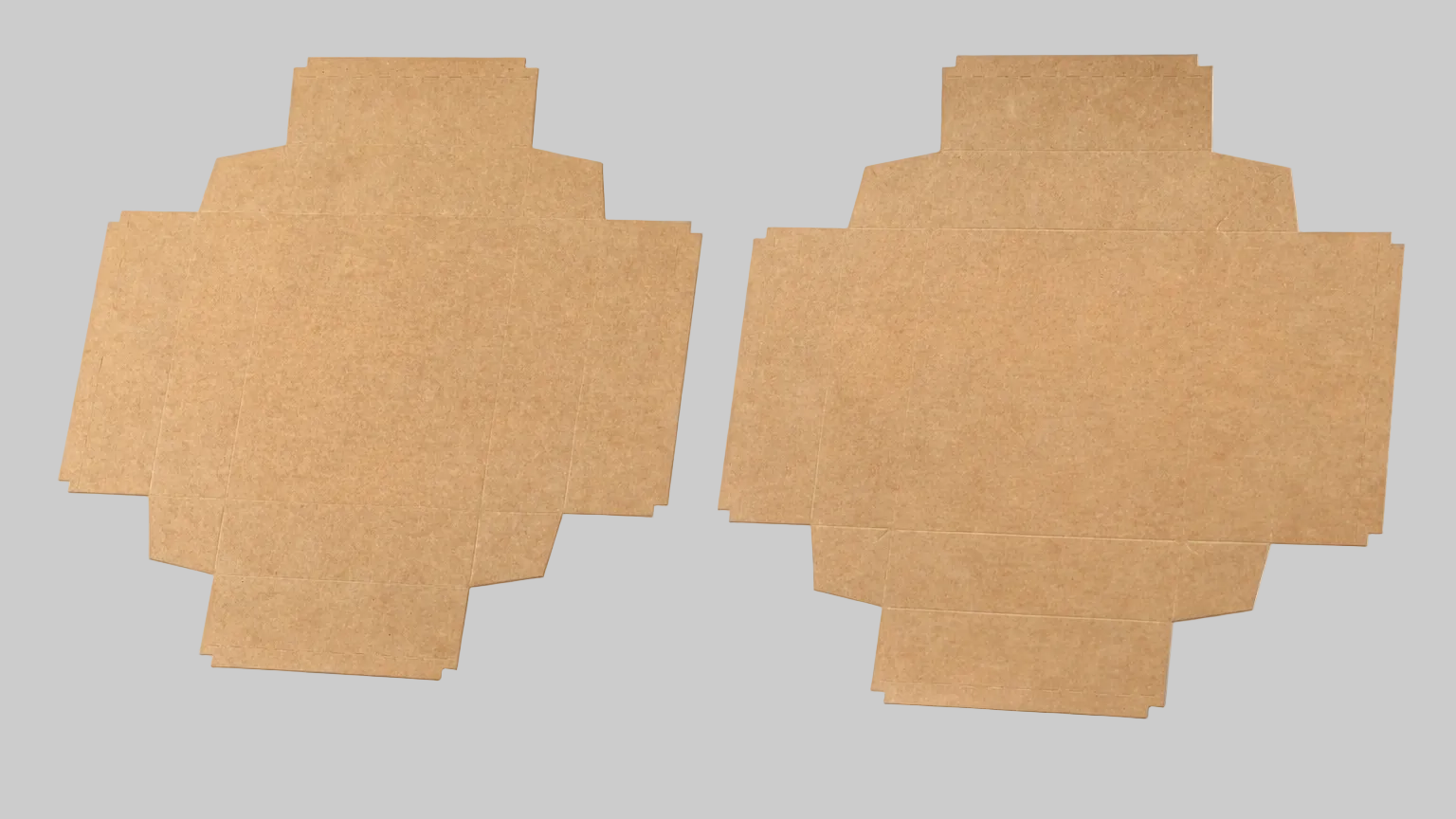 20,7x19,3x4,5 cm Kraft Karton Kutu