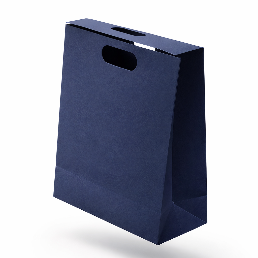Lacivert kapaklı karton çanta