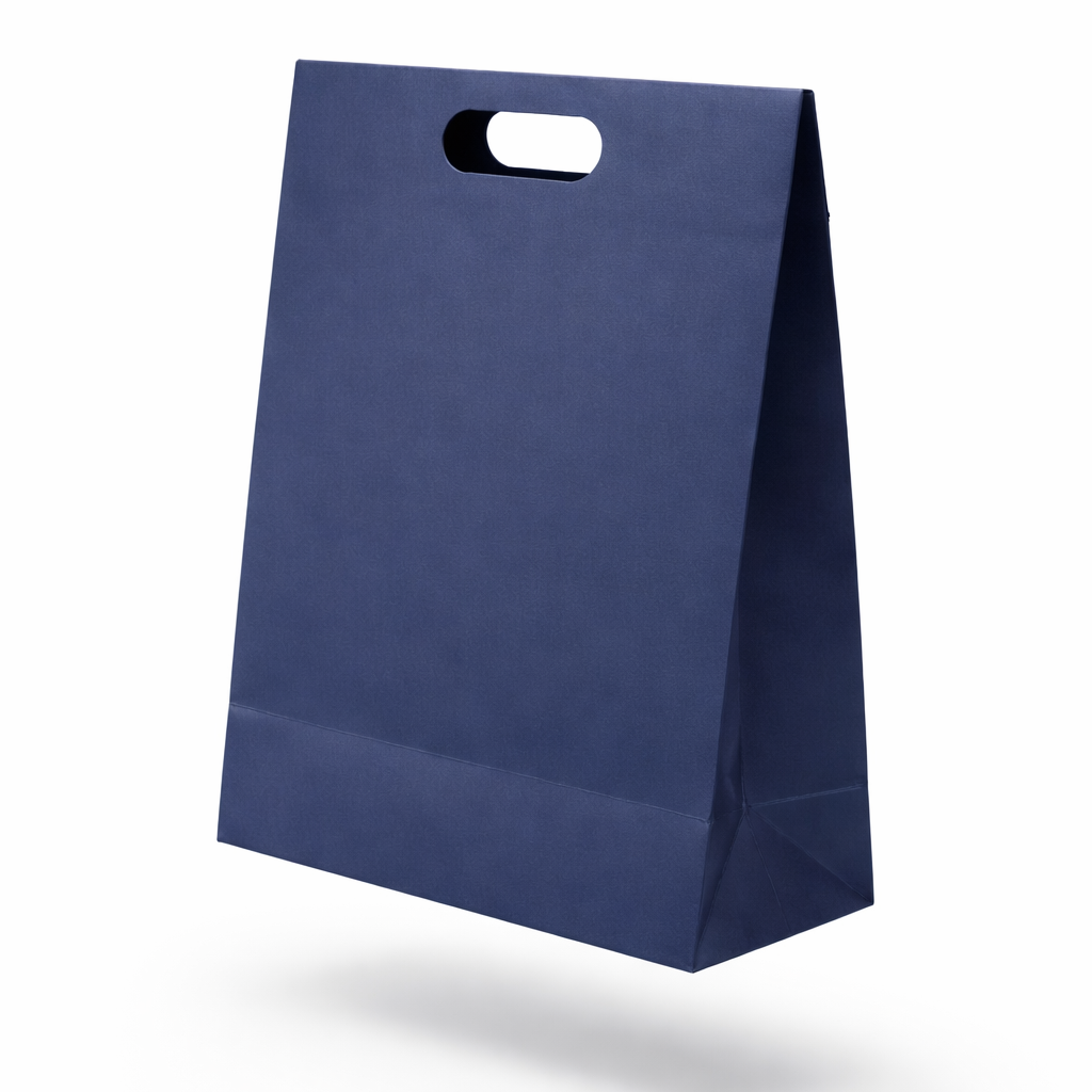 Lacivert kapaklı karton çanta