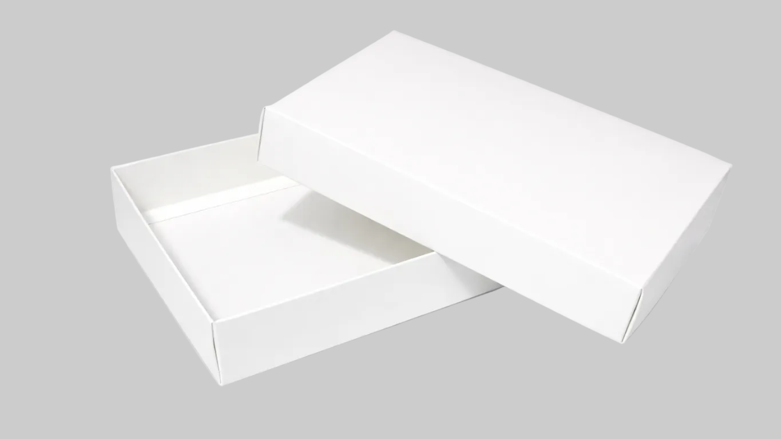 Beyaz tasarım karton kutu – doğal görünüm