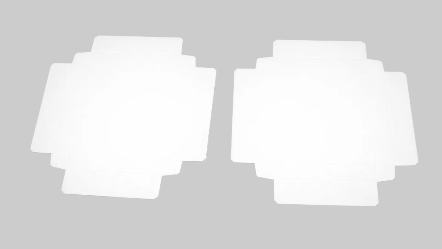 20,7x19,3x4,5 cm Krem Karton Kutu