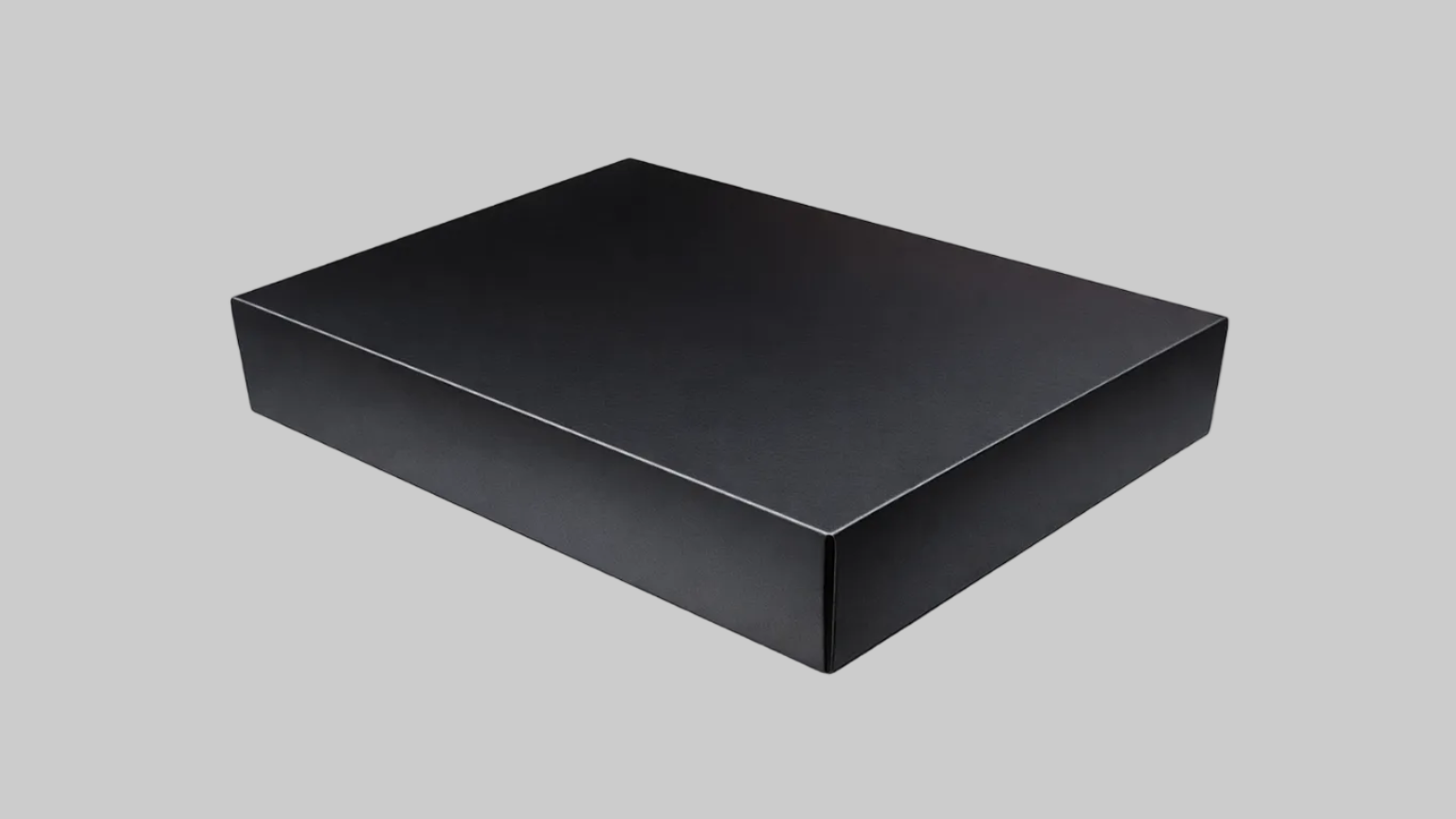 Siyah karton kutu – marka sunumu için