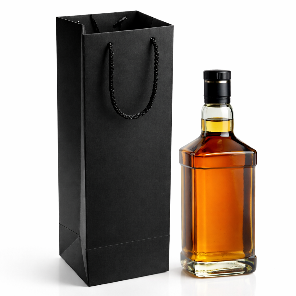 Karton şişe çantası,şişe çantası siyah