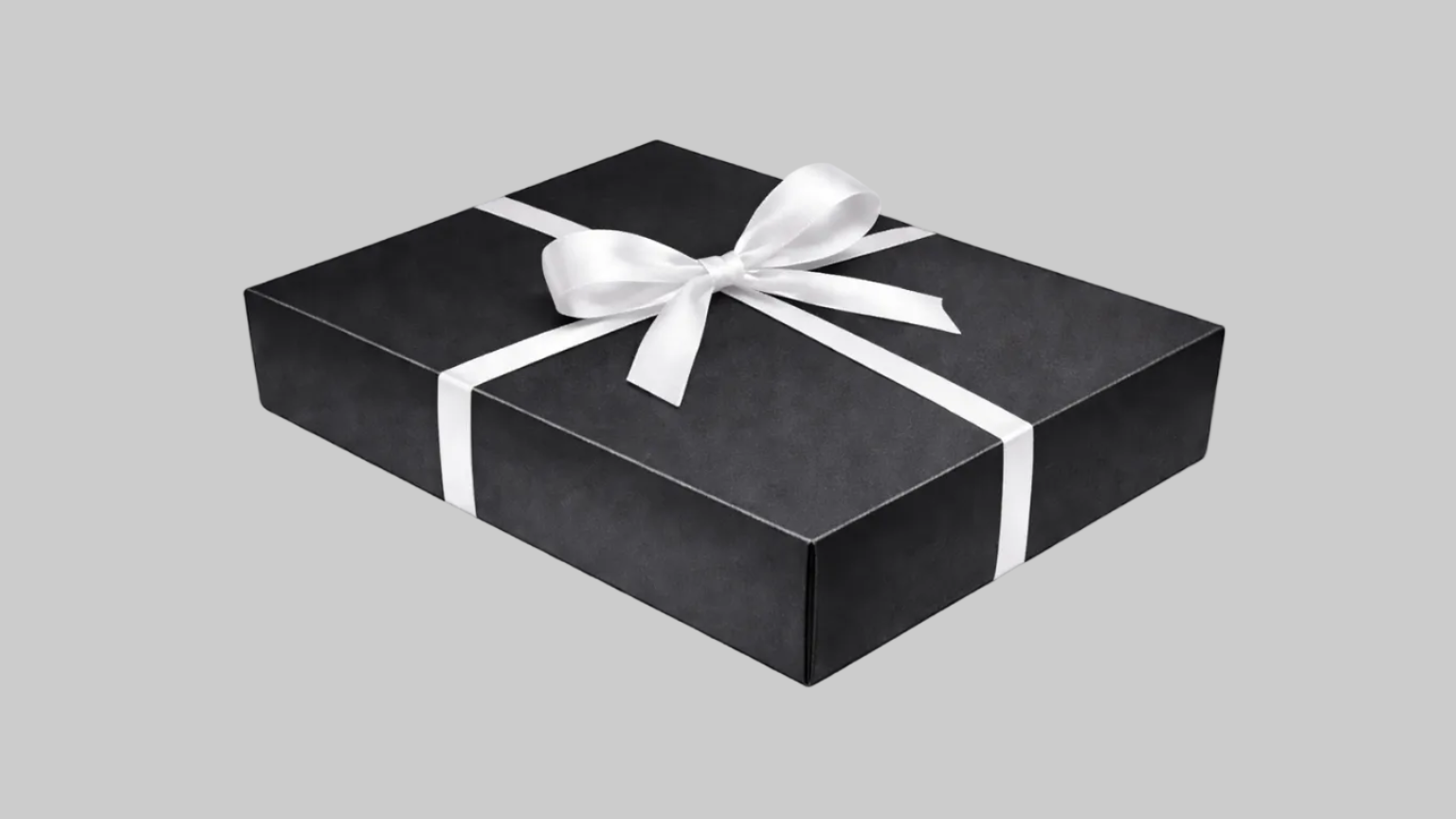 Minimal premium siyah karton kutu – modern hediye paketi