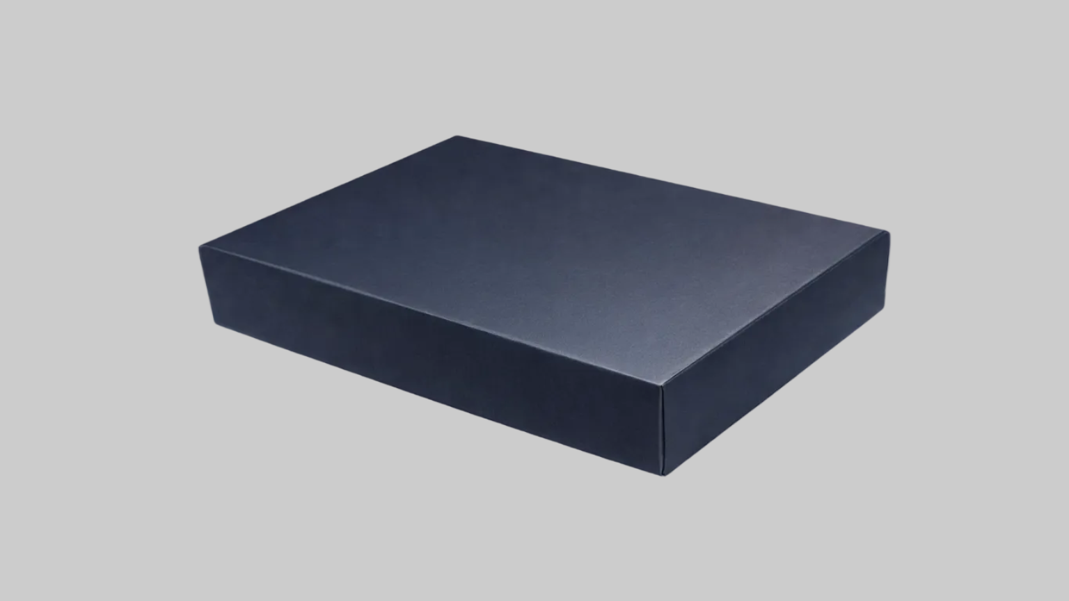 Kapaklı lacivert karton hediye kutusu – lüks sunum