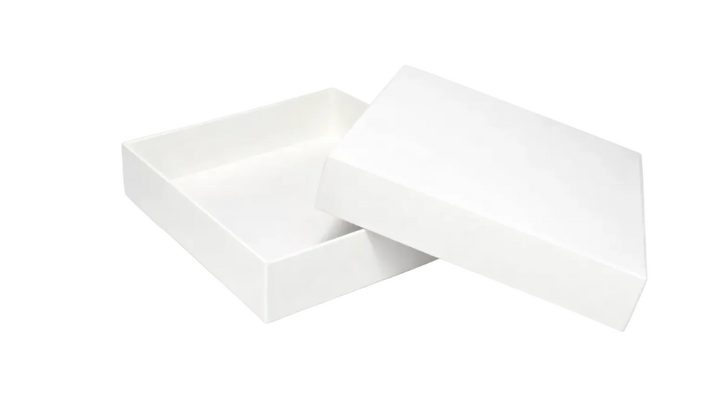 20x20x4 cm Krem Karton Kutu