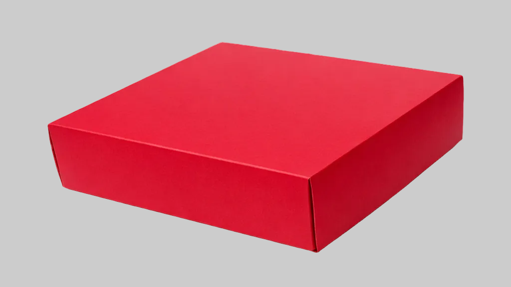 20,7x19,3x4,5 cm Kırmızı Karton Kutu