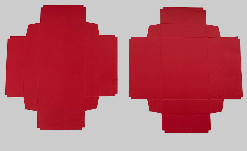 20,7x19,3x4,5 cm Kırmızı Karton Kutu