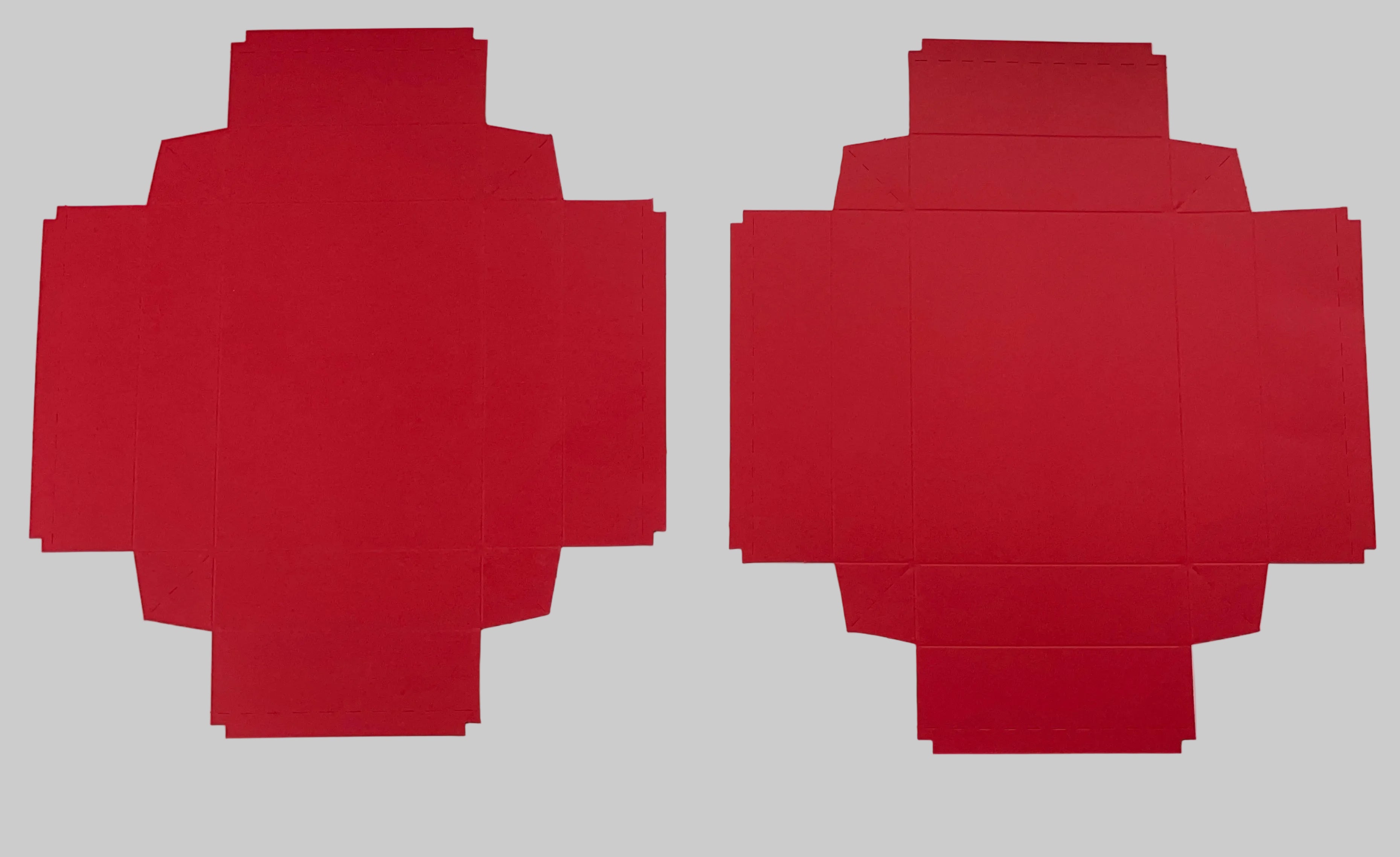 20,7x19,3x4,5 cm Kırmızı Karton Kutu